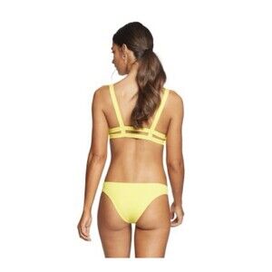 Vitamin A Neutra Hipster Bikini Bottom in Yellow Women’s Small Low Rise Cheeky